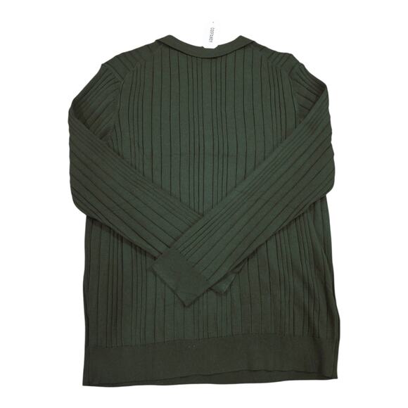 NWT Coofandy Men's LS Polo Sweater Pine Green 2XL - Picture 5 of 5